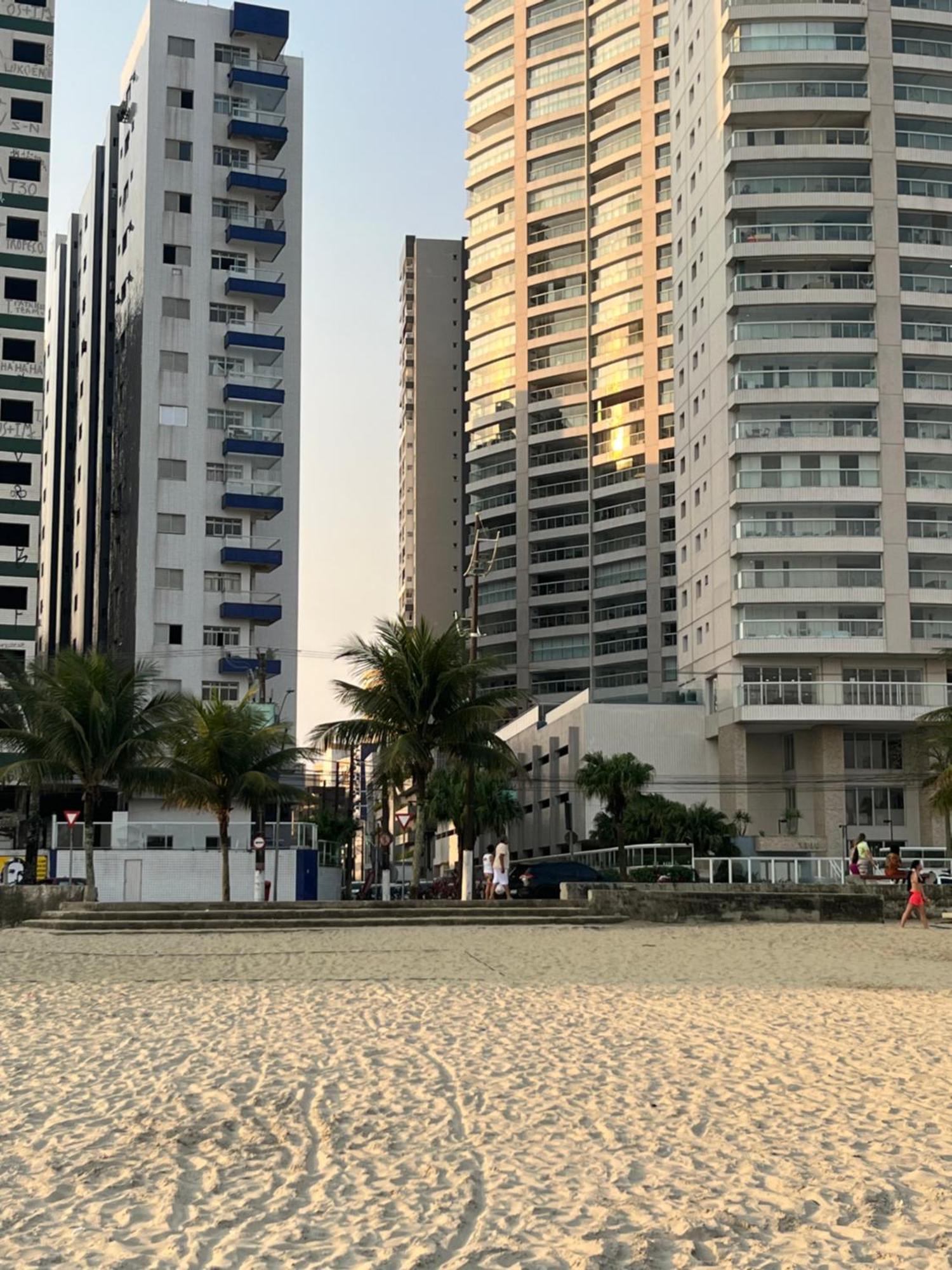 Apartamento Vista Para Praia Praia Grande  Exteriör bild
